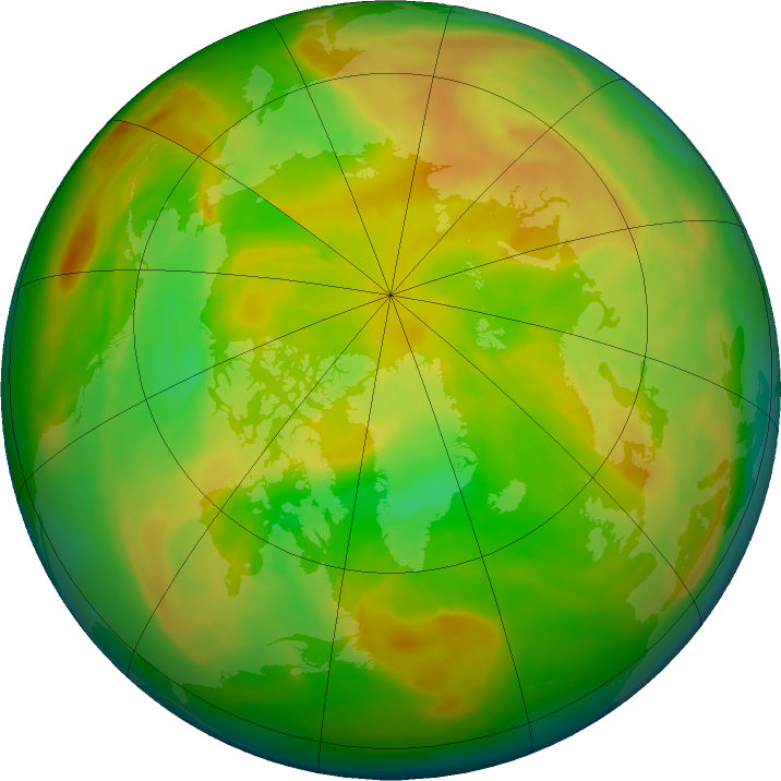 Arctic ozone map for 14 May 2016